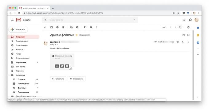 Způsoby, jak stahovat soubory Dropbox: Pamatovat Gmail příloh