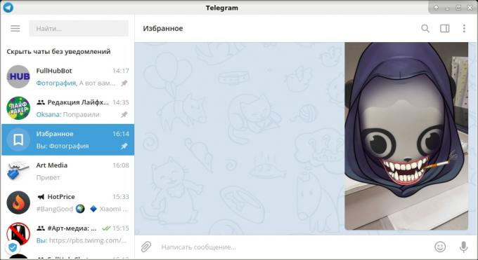 o „Telegram“: Skrytí chatu bez výpovědní lhůty