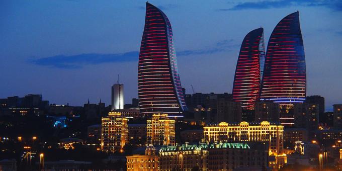 Sousední země: Flame Towers v Ázerbájdžánu