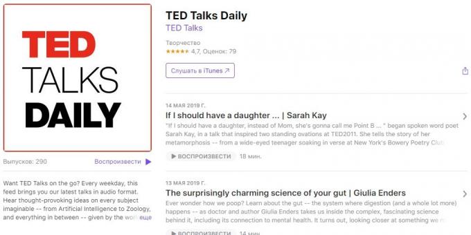 Zajímavé podcasty: TED Talks Denní