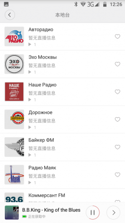 Xiaomi WiFi Online Radio: ruské rozhlasové stanice