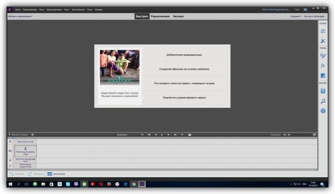 Program pro editaci videa: Adobe Premiere Elements