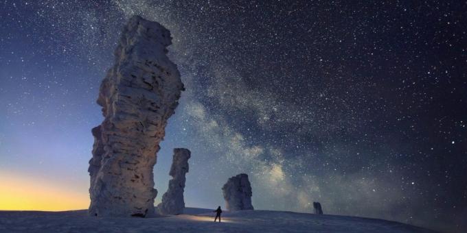 Krásných míst v Rusku. pilíře zvětrávání