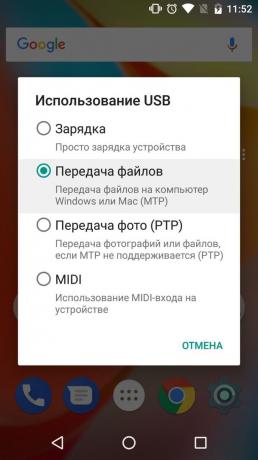 Co mám dělat, když můj počítač nevidí telefon, zvolte režim „File Transfer“