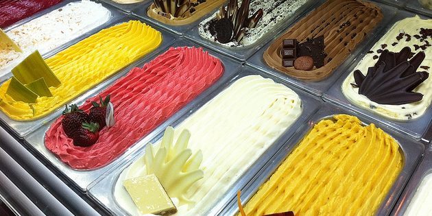 druhy zmrzliny: gelato