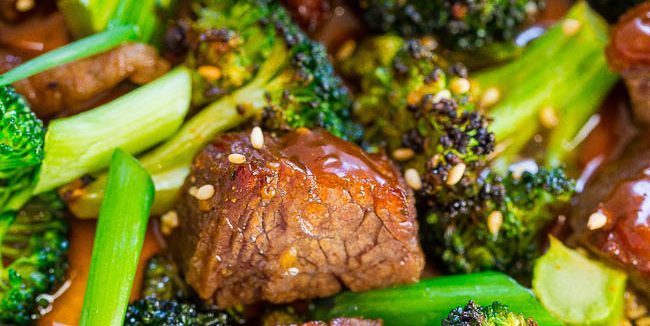 Jak vařit hovězí maso v troubě: hovězí maso s brokolicí v sojové omáčce s medem a zázvorem