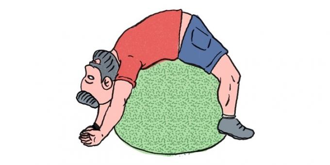 Jak se zbavit bolesti ve svalech: cvičení s gymnastickými míčem