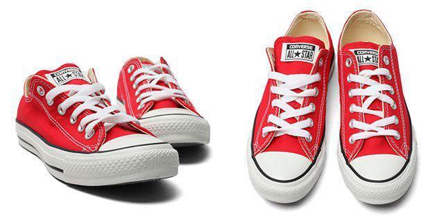 Nízké červené boty Converse