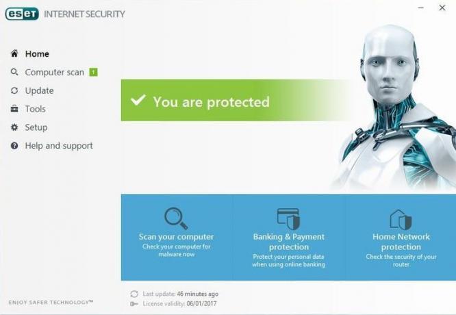 Anti-Virus pro systém Windows 10: ESET Internet Security 10