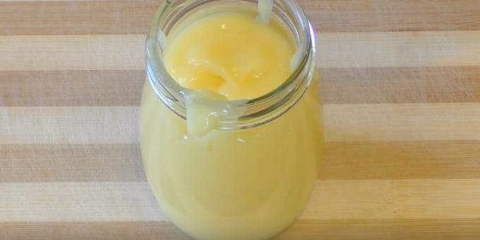 Recepty: Custard citron krém bez mléka