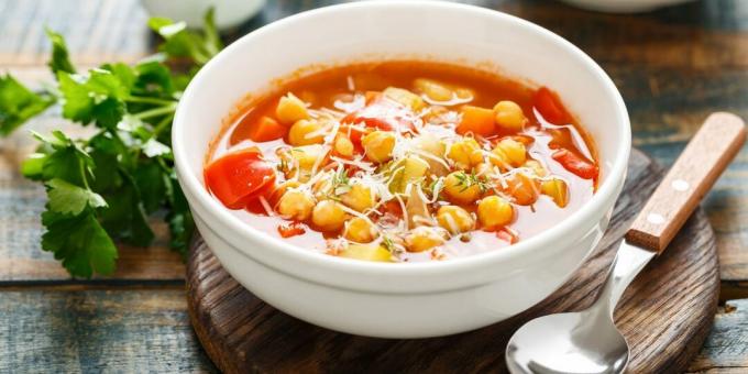 Minestrone s cizrnou