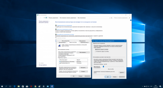 Konfigurace Windows 10: Obnovení systému službu