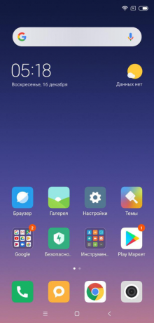 Xiaomi Mi 8 Pro: Ikony