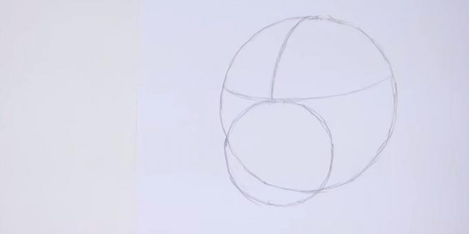 Nakreslit kružnici o menším průměru