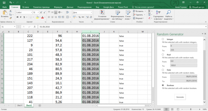 Jak přidat náhodnou hodnotu v aplikaci Excel