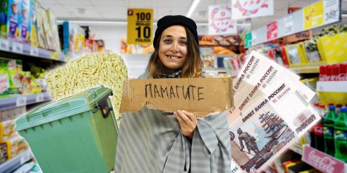 Osobní zkušenost: jak žít týden na 700 rublů