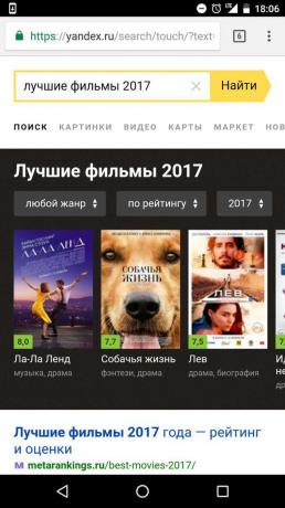 „Yandex“: nejlepší film roku