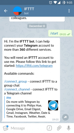 Aktualizace Telegram: integrace s IFTTT zakotvená chat a vylepšený editor fotografií