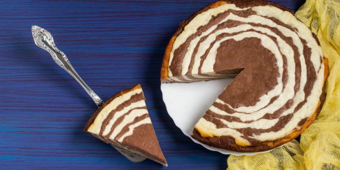 Jak vyrobit tvarohový koláč Zebra