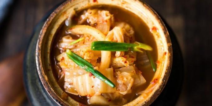 Zelí v korejštině „kimchi“