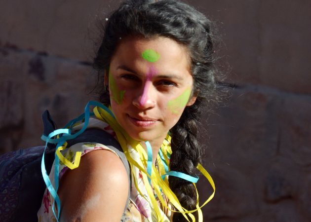 Návštěva Argentina: žena na karnevalu