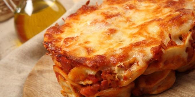 Včetně knedlíky recepty jsou velmi různorodé: lasagne