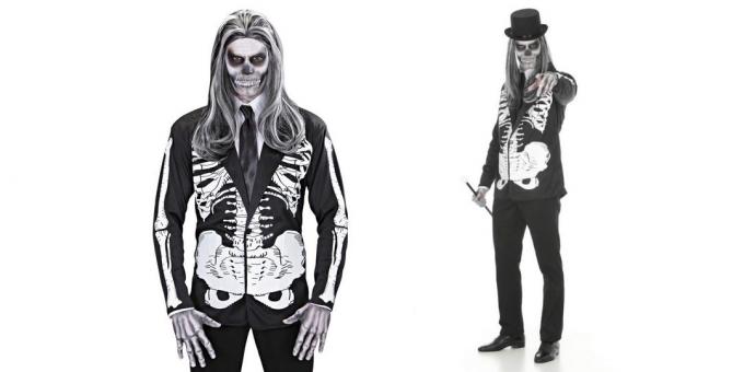 Kostým na Halloween: Skeleton