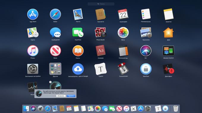 Odebrání aplikací na Mac