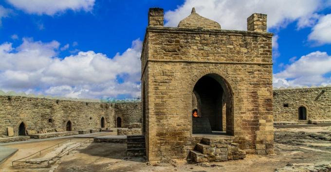 Spočívat v Ázerbajdžán Ateshgah chrámu