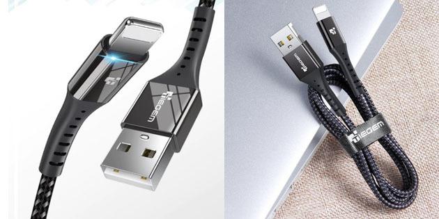 Nabíjecí kabel pro iOS: TIEGEM USB