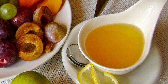 Dieta omáčky: citrón-medovou zálivkou s octem