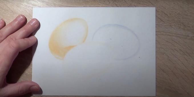 Velikonoční kresby: stínujte vejce nalevo