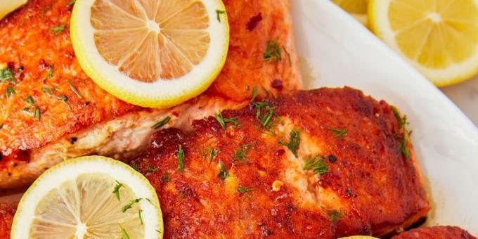 Jak vařit večeři ve spěchu: grilovaný losos s citronem