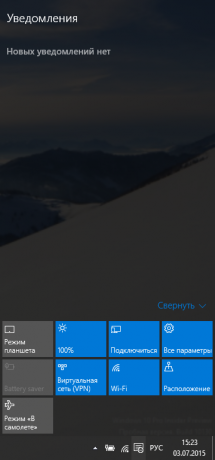 Na Windows 10 Oznámení panel poskytuje užitečné informace