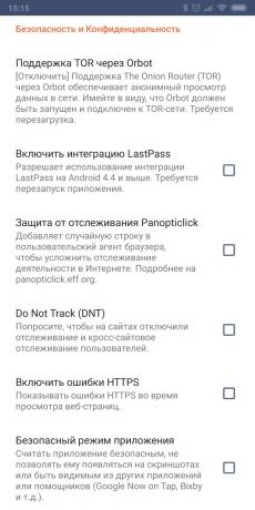 Private Browser pro Android: InBrowser