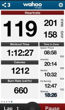 Wahoo Fitness pro iPhone - můžete publikovat tréninku RunKeeper, Nike +, strava, Dropbox a další služby