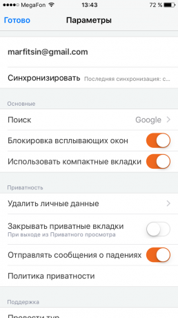 Firefox pro iOS