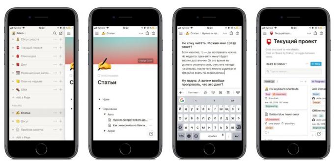 Představa: mobilní aplikace a synchronizace