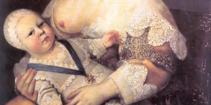 Děti středověku: Ludvík XIV. V náručí sestry lady Longe de la Girodiere