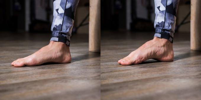 Cvičení pro ploché nohy: Spojení tří bodů