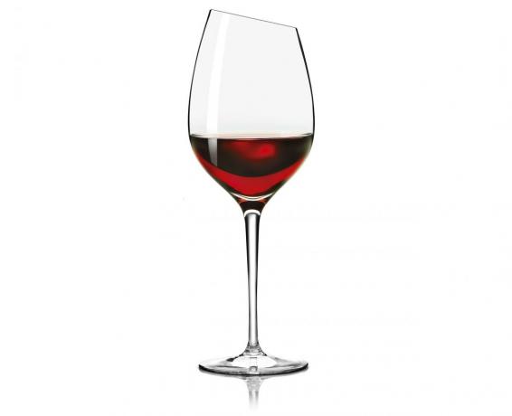 Sklenka červeného vína Syrah