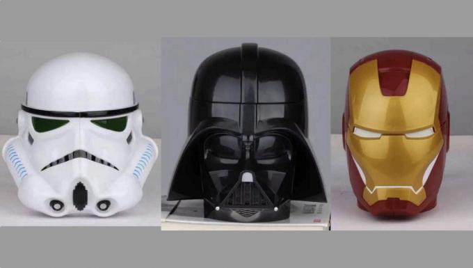 Hrnky stormtrooper přilby, Darth Vader, Iron Man