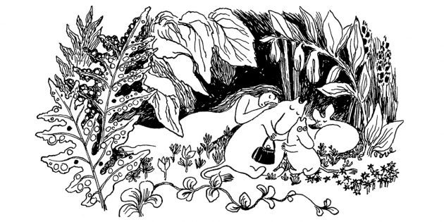 Ilustrace k první knize o Moomins