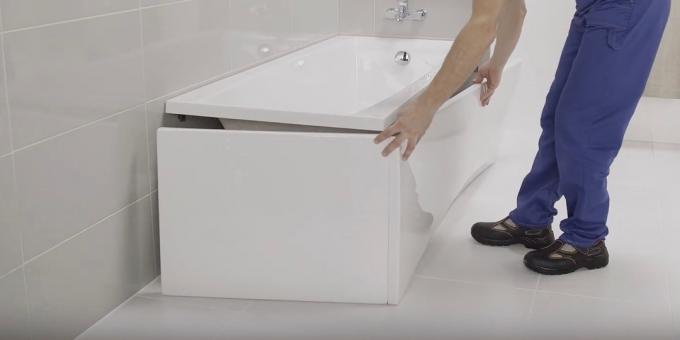 Instalace koupel s rukama: Fit Screen