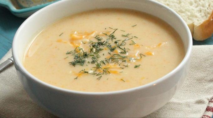 Sýr a zeleninová polévka z Jamie Oliver