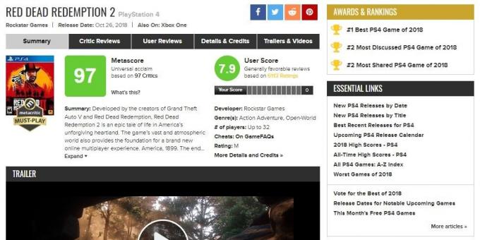 Kde hledat hru: ratingy na Metacritic
