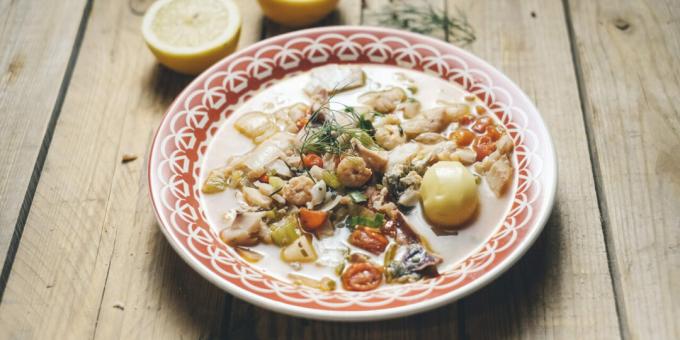 Kakavia - řecká rybí polévka