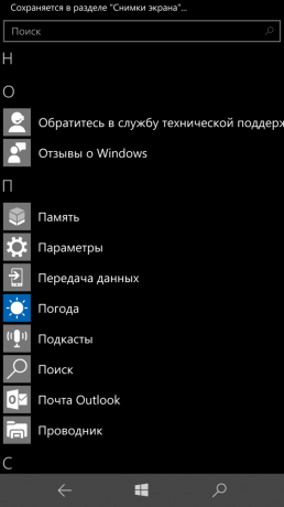 Lumia 950 XL: seznam aplikací