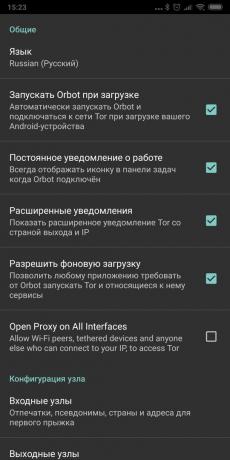 Private Browser pro Android: Orbot