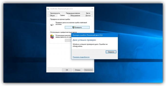 Vestavěný Windows program pro kontrolu pevného disku